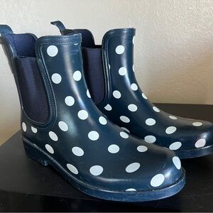 crown & ivy Polka Dot Rain Boots